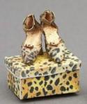 Leopard Print ankle straps w/box